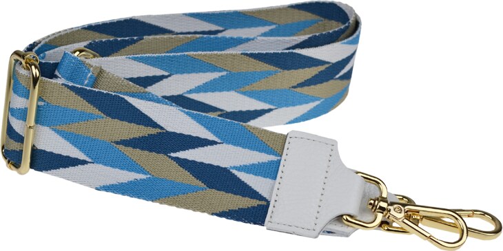 Biela kožená talianska crossbody kabelka Bala Bianca s prídavným pruhom II NovaKabelka.sk