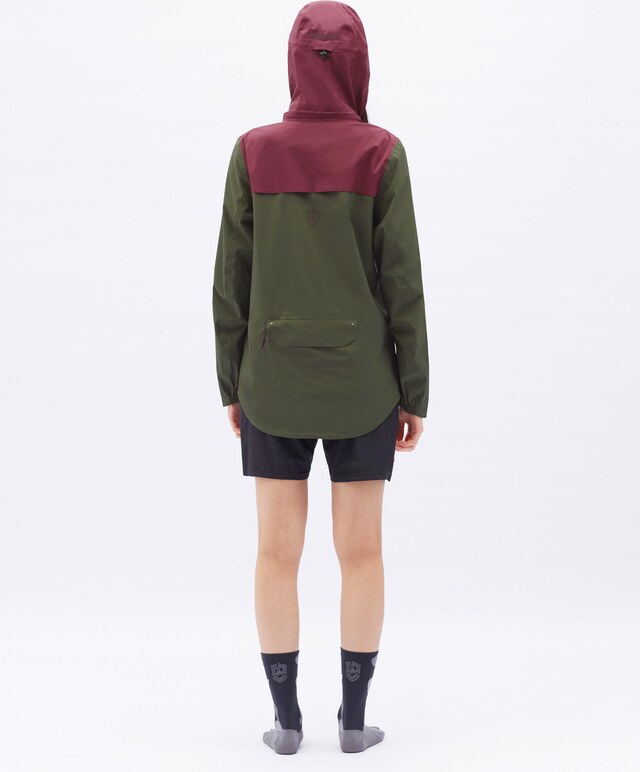 Dámska gravel bunda Silvini Montesola zelená/vínová