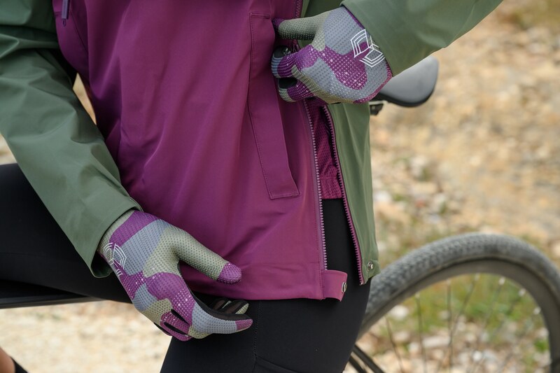 Dámska gravel bunda Silvini Montesola zelená/vínová