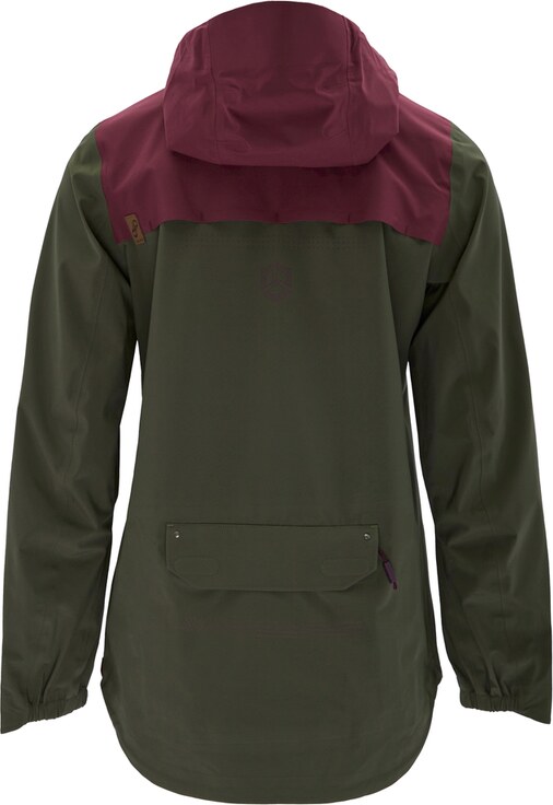Dámska gravel bunda Silvini Montesola zelená/vínová