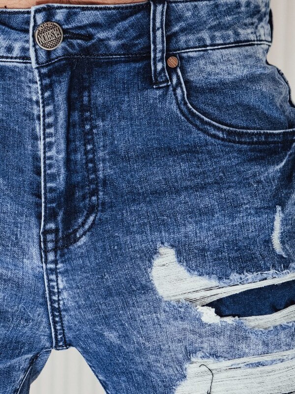 Dstreet Jedinečné modré pánske rifle