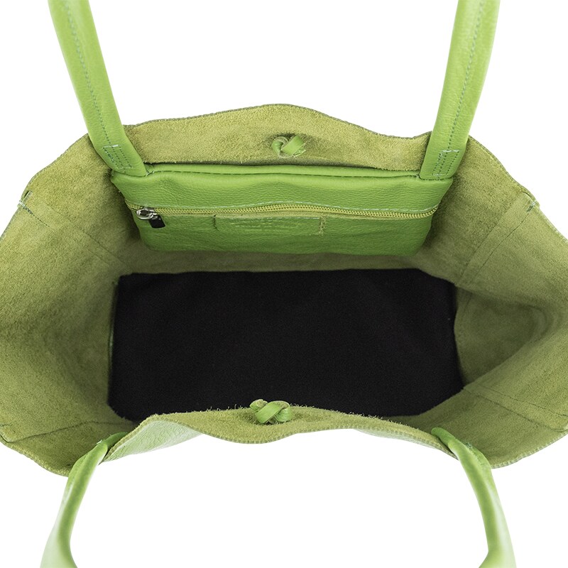 Zelená kožená talianska kabelka Annalisa Verde Mela NovaKabelka.sk