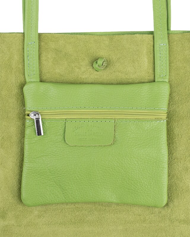 Zelená kožená talianska kabelka Annalisa Verde Mela NovaKabelka.sk