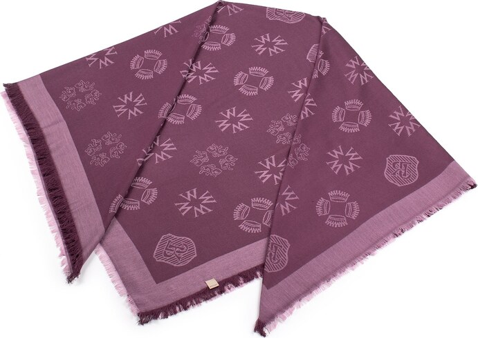 Wittchen Dámska monogramová tkaná bambusová šatka 97-7D-002-V