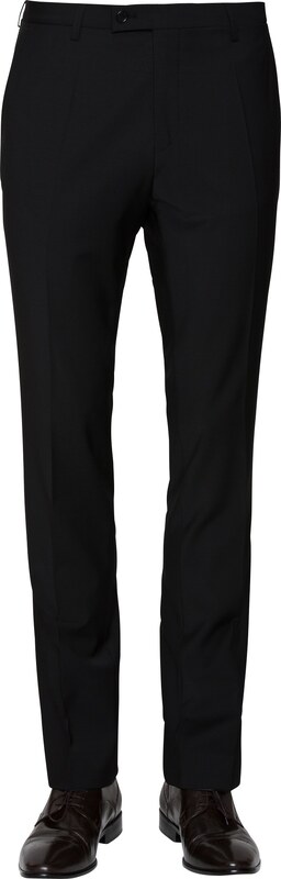 Pánske čierne oblekové nohavice CLUB OF GENTS slim fit