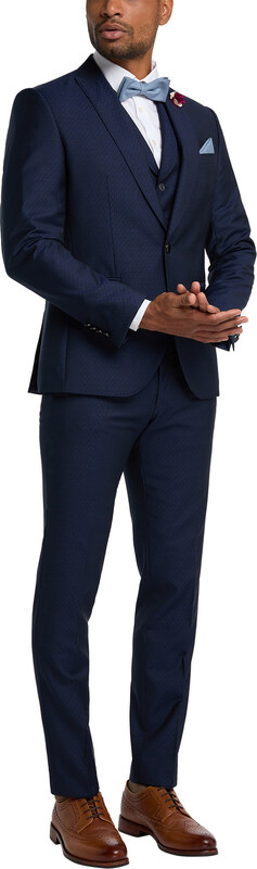 Pánske oblekové vlnené sako CLUB OF GENTS slim fit