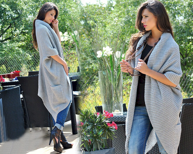 Fashionweek Kardigan bez zapínania z kvalitného materiálu ANNA