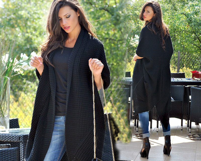 Fashionweek Kardigan bez zapínania z kvalitného materiálu ANNA