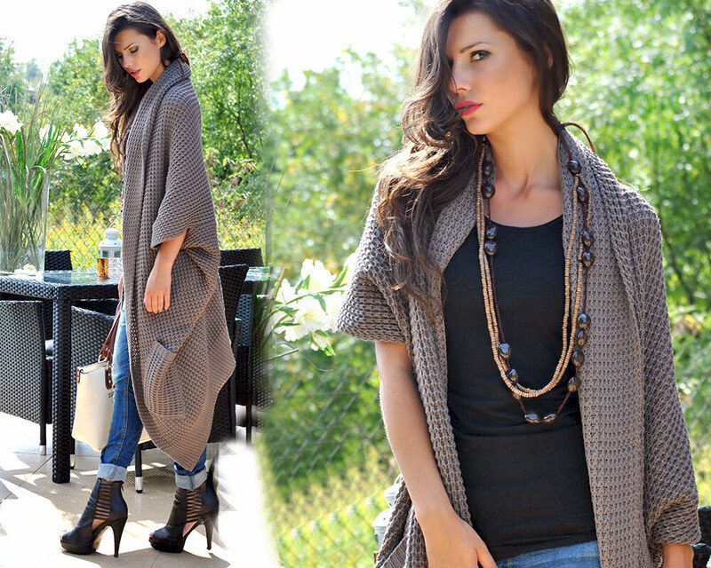 Fashionweek Kardigan bez zapínania z kvalitného materiálu ANNA