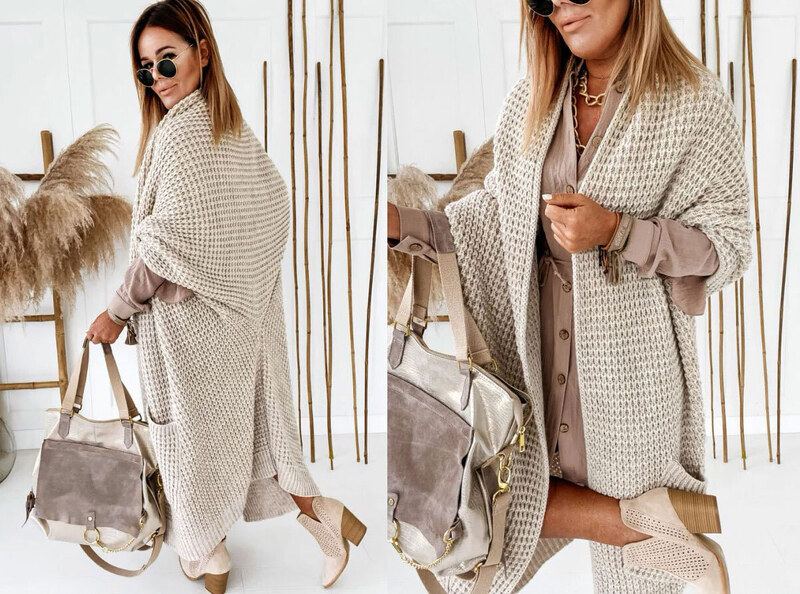 Fashionweek Kardigan bez zapínania z kvalitného materiálu ANNA