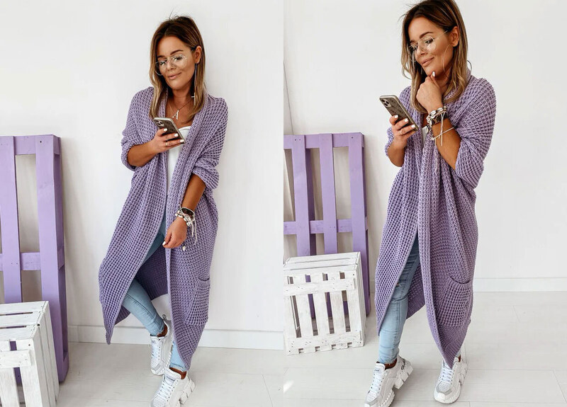 Fashionweek Kardigan bez zapínania z kvalitného materiálu ANNA