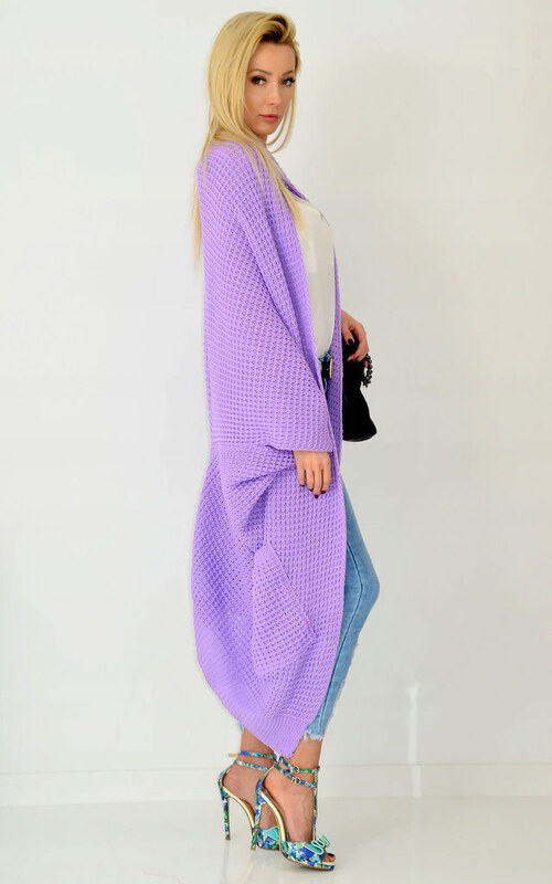 Fashionweek Kardigan bez zapínania z kvalitného materiálu ANNA