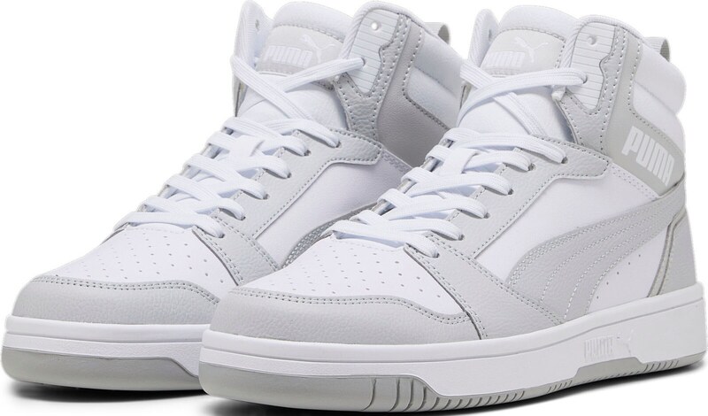 PUMA Členkové tenisky 'Rebound V6' svetlosivá / biela