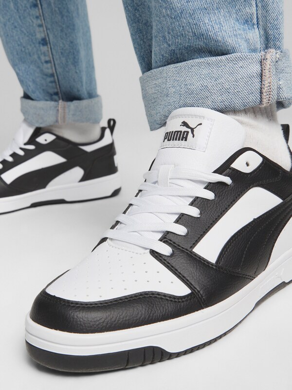 PUMA Nízke tenisky 'Rebound V6' čierna / biela