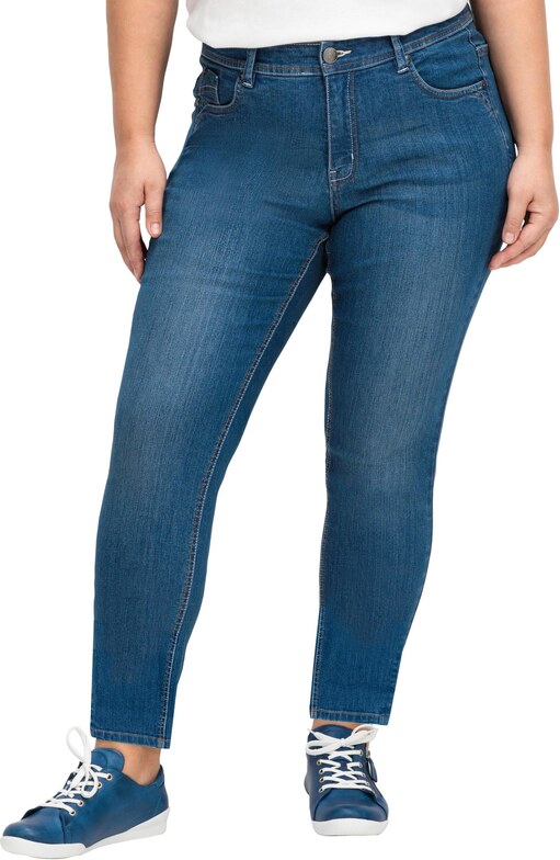 SHEEGO Džínsy enciánová