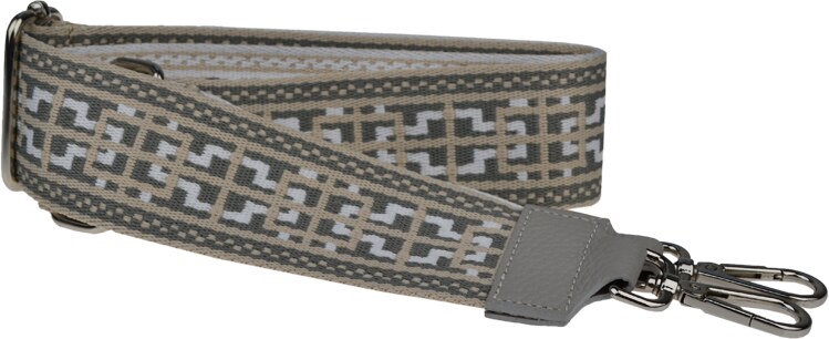 Sivá kožená talianska crossbody kabelka Reni Grande Grigia Nuvole s prídavným pruhom III NovaKabelka.sk