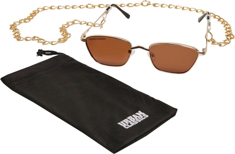 Urban Classics Slnečné okuliare 'Kalymnos' hnedá / zlatá