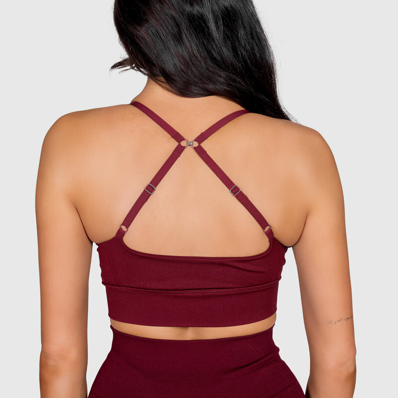 Športová podprsenka Iron Aesthetics Inspire, bordová