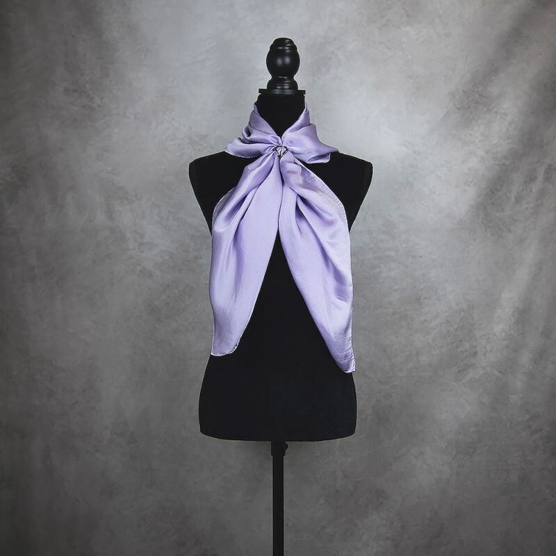 Vega Hodvábna šatka SVETLO-FIALOVÁ 90 x 90cm