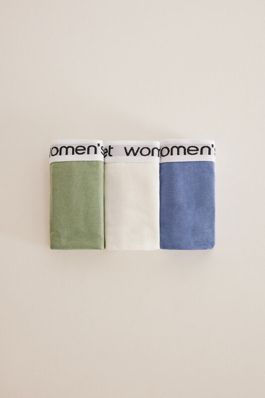 women'secret 3-balenie bavnených tanga nohavičiek