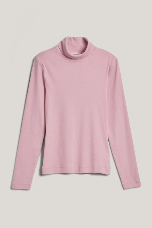 ROLÁK GANT SLIM RIB TURTLENECK DUSTY PINK