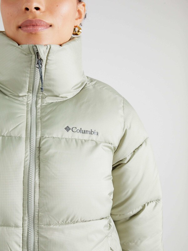 COLUMBIA Outdoorová bunda 'Puffect II' mätová / biela