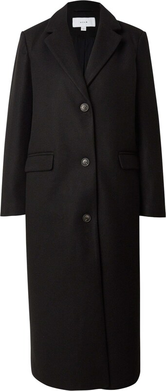 VILA Prechodný kabát 'Solo' čierna