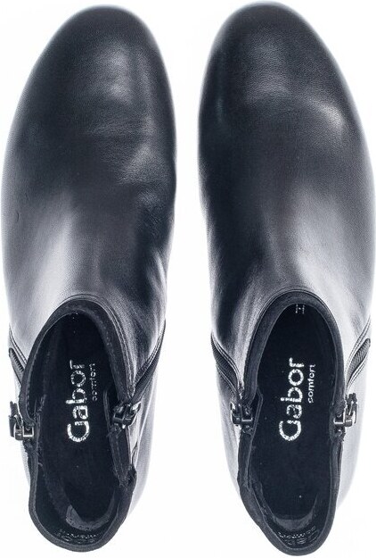 Kotníková obuv v širším zpracování Gabor 52.718.57 černá