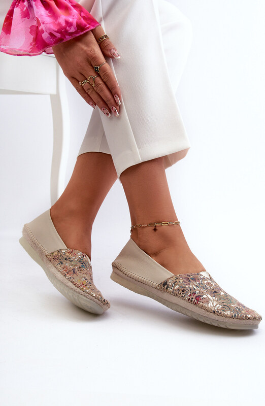 Dámske kožené balerínky Maciejka