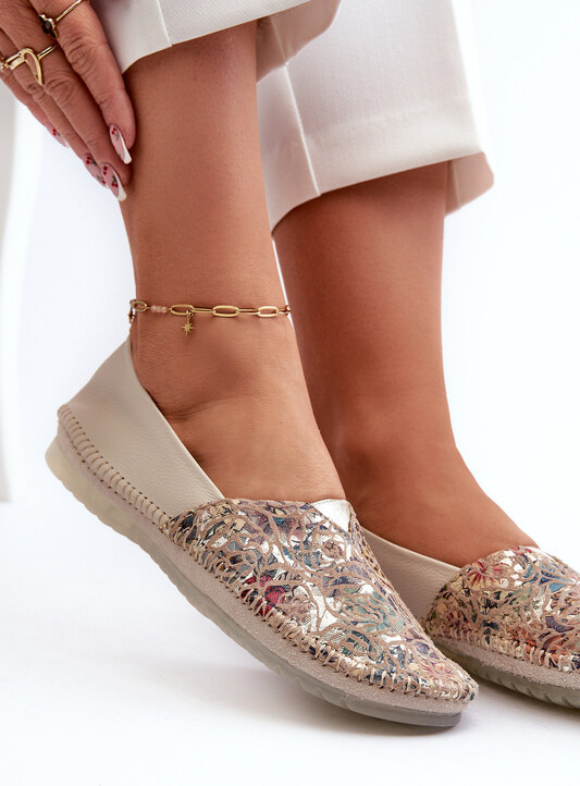 Dámske kožené balerínky Maciejka