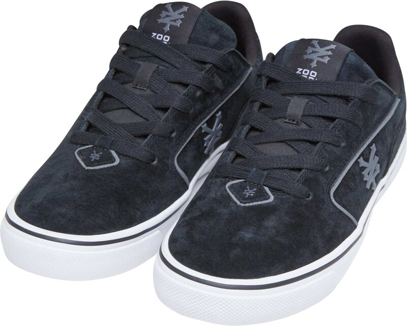 ZOO YORK Nízke tenisky 'Pyramid' grafitová / čierna