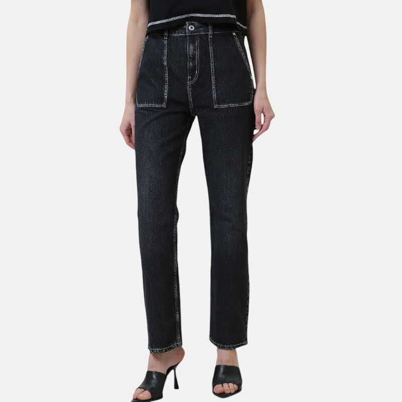 Dámské černé rovné džíny Karl Lagerfeld 56010