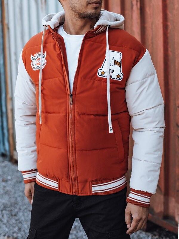 Dstreet Červená prešívaná bomber bunda