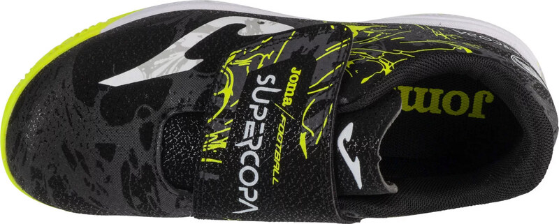 Čierno-žlté chlapčenské sálové tenisky Joma Super Copa Jr 2401 IN SCJW2401INV