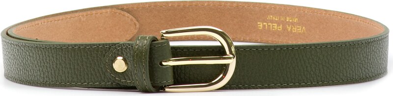 Blaire Dámsky kožený opasok olivovo zelený