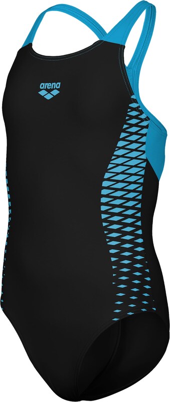 ARENA Jednodielne plavky 'OPENINGS' tyrkysová / čierna