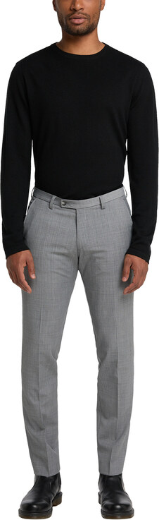 Pánske sivé oblekové nohavice CLUB OF GENTS slim fit