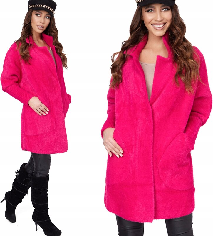 Fashionweek Vlnený kabát z alpaky tc830