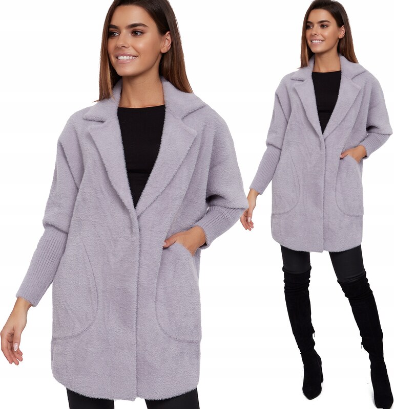 Fashionweek Vlnený kabát z alpaky tc830