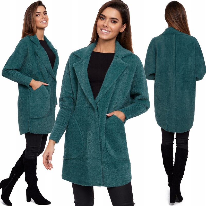 Fashionweek Vlnený kabát z alpaky tc830