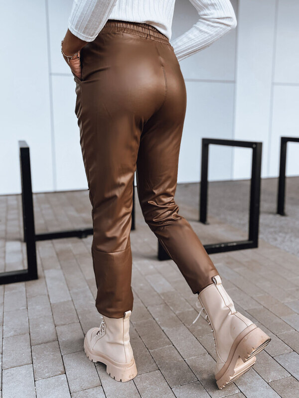 Dámske nohavice voskované LAPIS Farba ťavia DSTREET UY1719