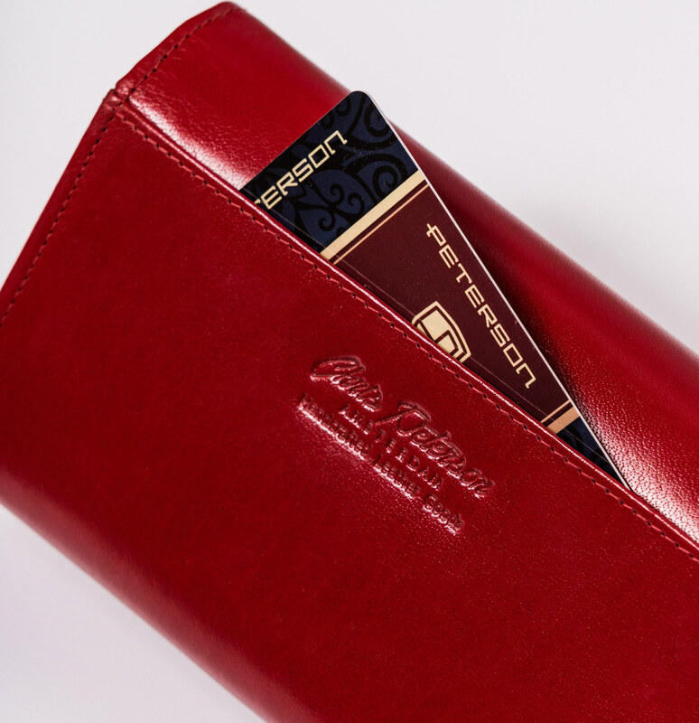 Peterson Klasická červená dámska peňaženka Y126 PTN 438 2-3-1-5989 R