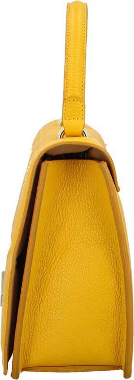 Delami Vera Pelle Módna dámska kožená kabelka do ruky Siera, žltá