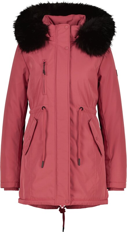 alife & kickin Zimná parka 'KierseyAK A' pastelovo červená / čierna