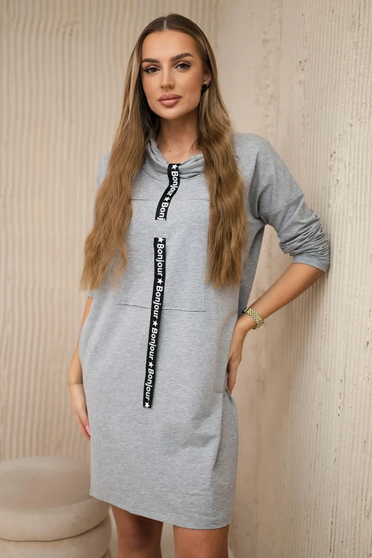 Šaty 0153 s ozdobným lemom