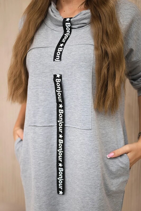 Šaty 0153 s ozdobným lemom