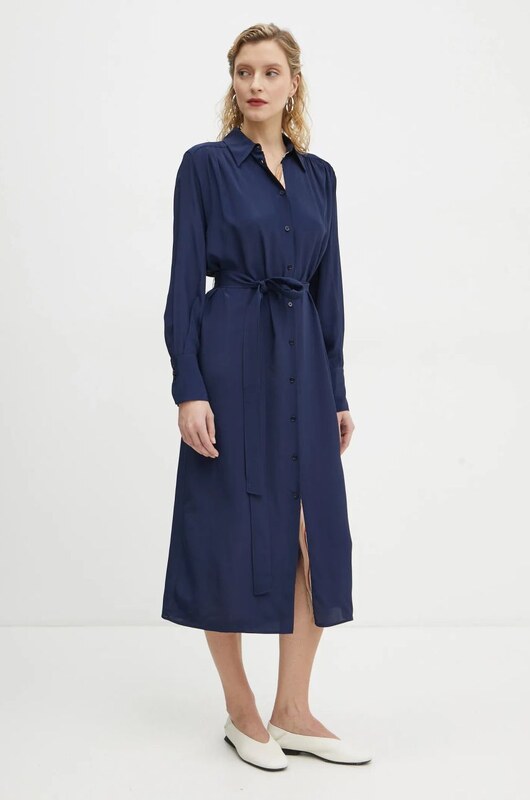 Šaty s prímesou hodvábu PS Paul Smith