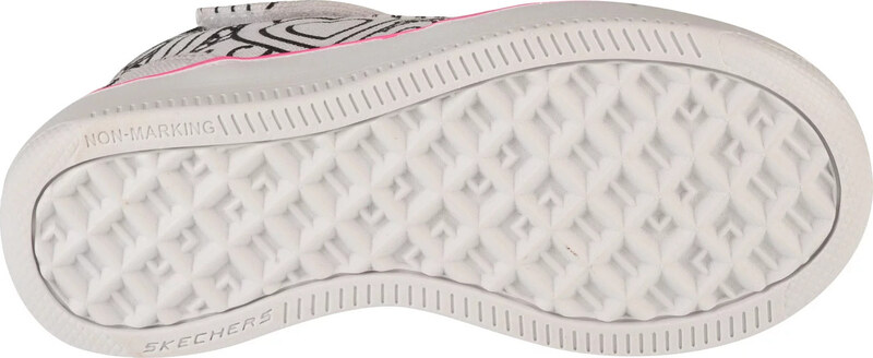 Biele dievčenské členkové tenisky Skechers Sport Court 92 - Color Me Kicks 302213L-WMLT