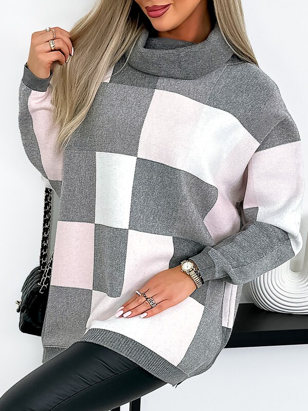 Fashionweek Dámsý sveter s oversized rolákom IT-BELISI