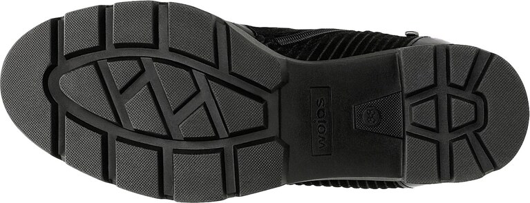 Wojas Čierne Dámske Tretiky Na Podpätku Z Zateplením Z Pleteniny S Kožušinkou